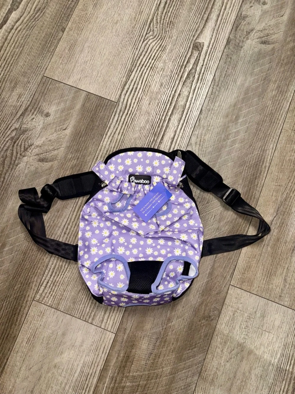 NWT Pawaboo Adjustable Dog Carrier BackpacK Pet Front Cat Travel Bag Dog purple